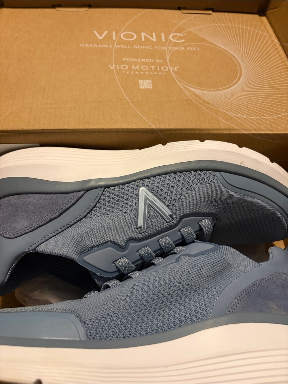 Vionic Walk Max Knit Pacific Blue Mesh Orthotic Women’s Walking Shoes 9.5 - Picture 2 of 8